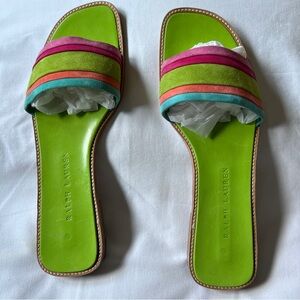 RALPH LAUREN Suede sandals. Sz 11B.  NWOT.